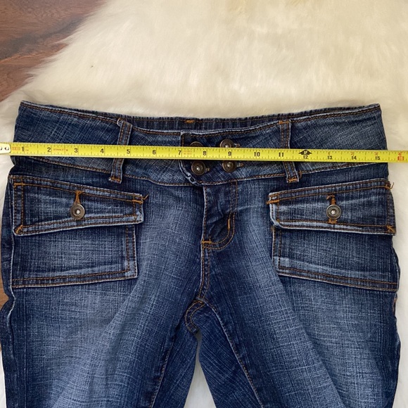 Gently used low rise jeans in size 7/8 - Picture 8 of 9